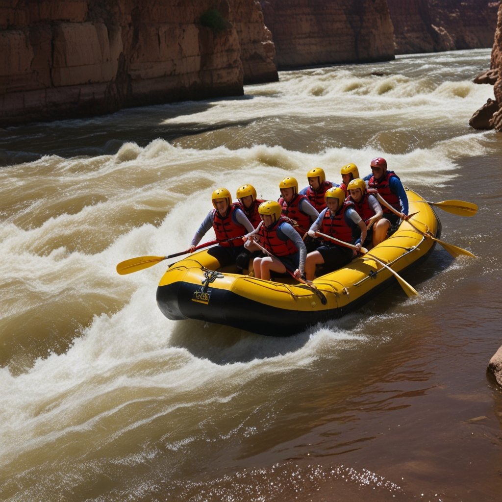 Whitewater rafting in the Grand Canyon